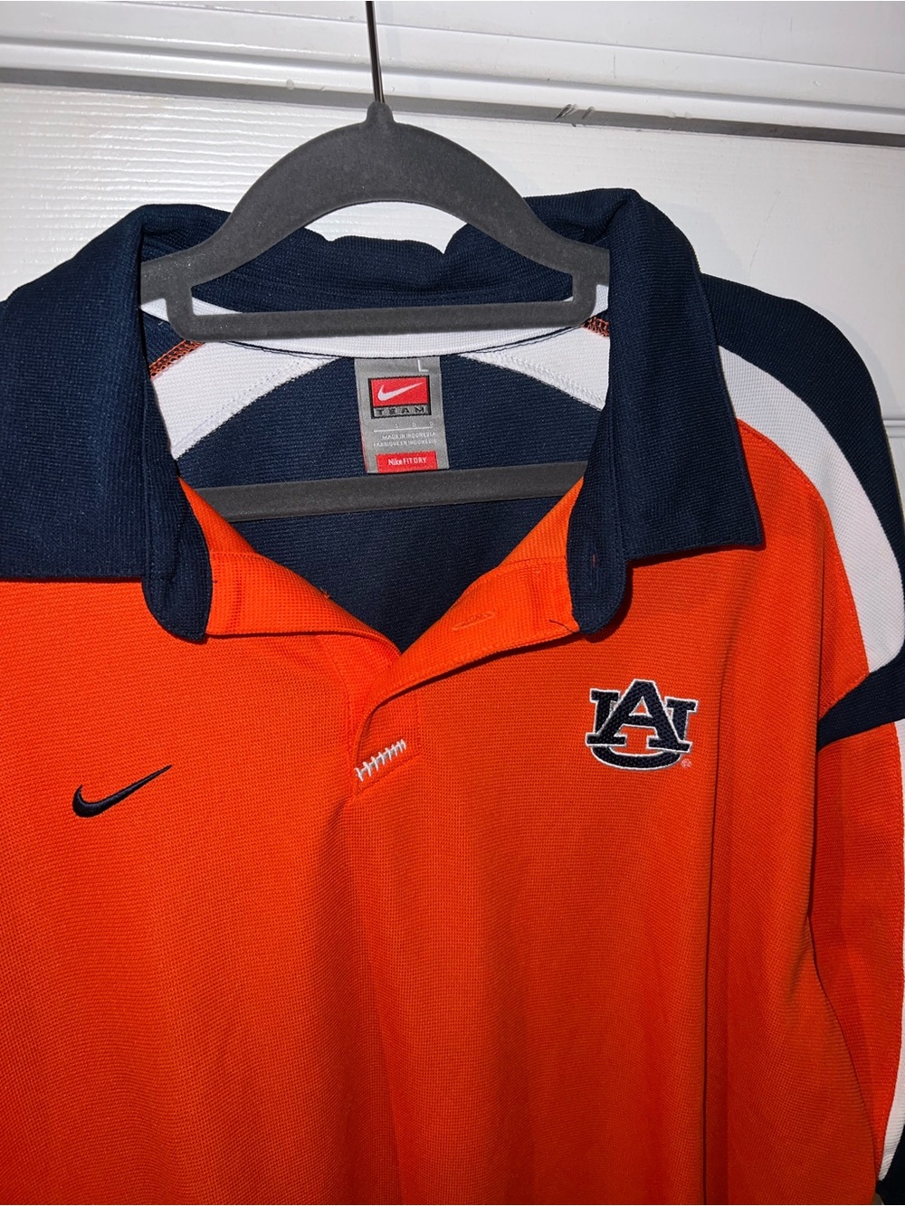 NIKE DRI-FIT Auburn University Tigers polo men’s size L - Picture 8 of 13